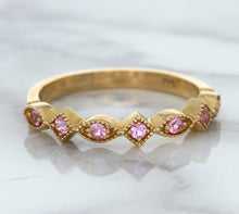 Load image into Gallery viewer, 0.22ctw Pink Sapphire Alternating Marquise Ring in 14K Rose Gold