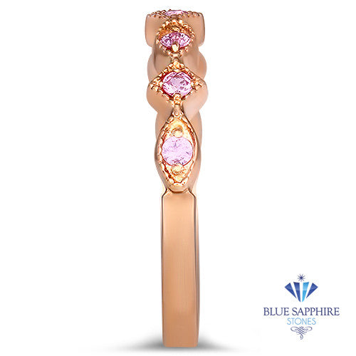 0.22ctw Pink Sapphire Alternating Marquise Ring in 14K Rose Gold