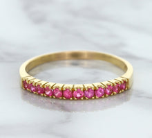 Load image into Gallery viewer, 0.35ctw Round Pink Sapphire Ring in 18K Rose Gold