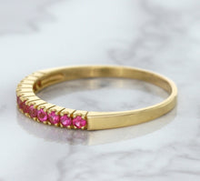 Load image into Gallery viewer, 0.35ctw Round Pink Sapphire Ring in 18K Rose Gold