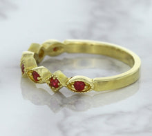 Load image into Gallery viewer, 0.20ctw Ruby Alternating Marquise Ring in 14K Yellow Gold