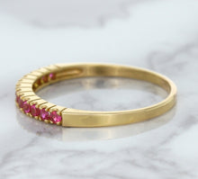 Load image into Gallery viewer, 0.35ctw Round Pink Sapphire Ring in 18K Rose Gold