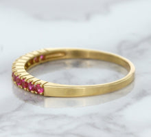 Load image into Gallery viewer, 0.35ctw Round Pink Sapphire Ring in 18K Rose Gold