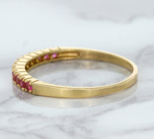 Load image into Gallery viewer, 0.35ctw Round Pink Sapphire Ring in 18K Rose Gold