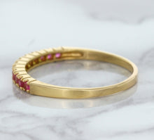 Load image into Gallery viewer, 0.35ctw Round Pink Sapphire Ring in 18K Rose Gold