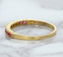 Load image into Gallery viewer, 0.35ctw Round Pink Sapphire Ring in 18K Rose Gold