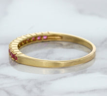 Load image into Gallery viewer, 0.35ctw Round Pink Sapphire Ring in 18K Rose Gold