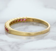 Load image into Gallery viewer, 0.35ctw Round Pink Sapphire Ring in 18K Rose Gold