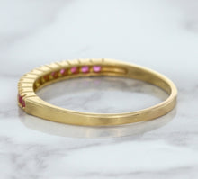 Load image into Gallery viewer, 0.35ctw Round Pink Sapphire Ring in 18K Rose Gold