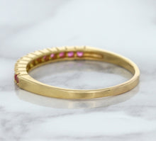 Load image into Gallery viewer, 0.35ctw Round Pink Sapphire Ring in 18K Rose Gold
