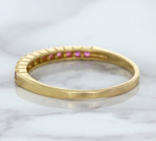 Load image into Gallery viewer, 0.35ctw Round Pink Sapphire Ring in 18K Rose Gold