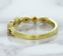 Load image into Gallery viewer, 0.20ctw Ruby Alternating Marquise Ring in 14K Yellow Gold