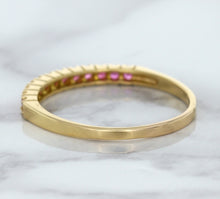 Load image into Gallery viewer, 0.35ctw Round Pink Sapphire Ring in 18K Rose Gold