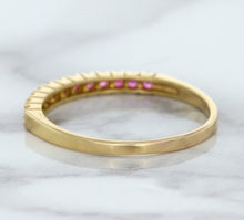 Load image into Gallery viewer, 0.35ctw Round Pink Sapphire Ring in 18K Rose Gold