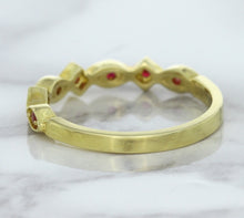 Load image into Gallery viewer, 0.20ctw Ruby Alternating Marquise Ring in 14K Yellow Gold