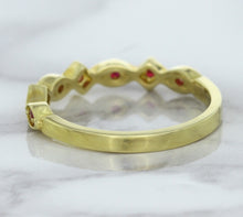 Load image into Gallery viewer, 0.20ctw Ruby Alternating Marquise Ring in 14K Yellow Gold