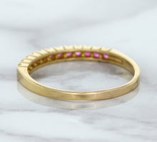 Load image into Gallery viewer, 0.35ctw Round Pink Sapphire Ring in 18K Rose Gold