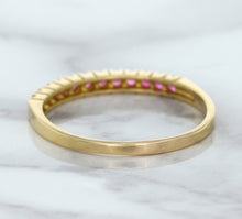 Load image into Gallery viewer, 0.35ctw Round Pink Sapphire Ring in 18K Rose Gold