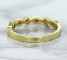 Load image into Gallery viewer, 0.20ctw Ruby Alternating Marquise Ring in 14K Yellow Gold