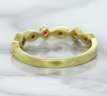 Load image into Gallery viewer, 0.20ctw Ruby Alternating Marquise Ring in 14K Yellow Gold
