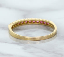 Load image into Gallery viewer, 0.35ctw Round Pink Sapphire Ring in 18K Rose Gold