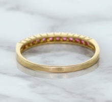Load image into Gallery viewer, 0.35ctw Round Pink Sapphire Ring in 18K Rose Gold