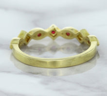 Load image into Gallery viewer, 0.20ctw Ruby Alternating Marquise Ring in 14K Yellow Gold