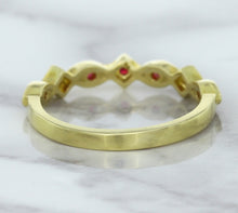 Load image into Gallery viewer, 0.20ctw Ruby Alternating Marquise Ring in 14K Yellow Gold