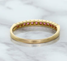 Load image into Gallery viewer, 0.35ctw Round Pink Sapphire Ring in 18K Rose Gold