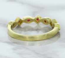 Load image into Gallery viewer, 0.20ctw Ruby Alternating Marquise Ring in 14K Yellow Gold