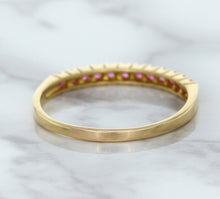 Load image into Gallery viewer, 0.35ctw Round Pink Sapphire Ring in 18K Rose Gold