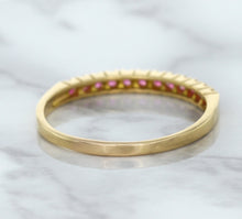 Load image into Gallery viewer, 0.35ctw Round Pink Sapphire Ring in 18K Rose Gold