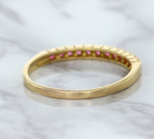 Load image into Gallery viewer, 0.35ctw Round Pink Sapphire Ring in 18K Rose Gold