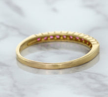 Load image into Gallery viewer, 0.35ctw Round Pink Sapphire Ring in 18K Rose Gold