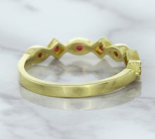 Load image into Gallery viewer, 0.20ctw Ruby Alternating Marquise Ring in 14K Yellow Gold