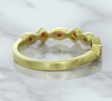 Load image into Gallery viewer, 0.20ctw Ruby Alternating Marquise Ring in 14K Yellow Gold