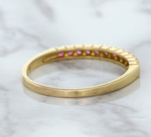 Load image into Gallery viewer, 0.35ctw Round Pink Sapphire Ring in 18K Rose Gold