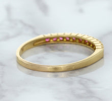 Load image into Gallery viewer, 0.35ctw Round Pink Sapphire Ring in 18K Rose Gold