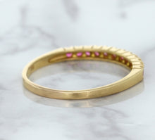 Load image into Gallery viewer, 0.35ctw Round Pink Sapphire Ring in 18K Rose Gold