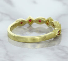 Load image into Gallery viewer, 0.20ctw Ruby Alternating Marquise Ring in 14K Yellow Gold