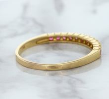 Load image into Gallery viewer, 0.35ctw Round Pink Sapphire Ring in 18K Rose Gold