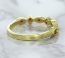 Load image into Gallery viewer, 0.20ctw Ruby Alternating Marquise Ring in 14K Yellow Gold