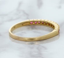 Load image into Gallery viewer, 0.35ctw Round Pink Sapphire Ring in 18K Rose Gold