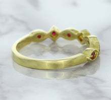 Load image into Gallery viewer, 0.20ctw Ruby Alternating Marquise Ring in 14K Yellow Gold