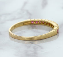 Load image into Gallery viewer, 0.35ctw Round Pink Sapphire Ring in 18K Rose Gold