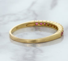Load image into Gallery viewer, 0.35ctw Round Pink Sapphire Ring in 18K Rose Gold
