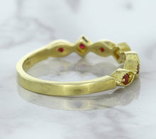 Load image into Gallery viewer, 0.20ctw Ruby Alternating Marquise Ring in 14K Yellow Gold