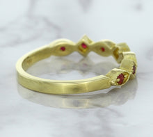 Load image into Gallery viewer, 0.20ctw Ruby Alternating Marquise Ring in 14K Yellow Gold