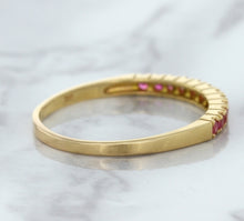 Load image into Gallery viewer, 0.35ctw Round Pink Sapphire Ring in 18K Rose Gold