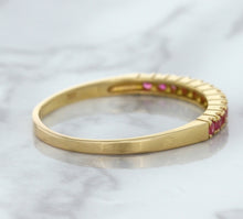 Load image into Gallery viewer, 0.35ctw Round Pink Sapphire Ring in 18K Rose Gold